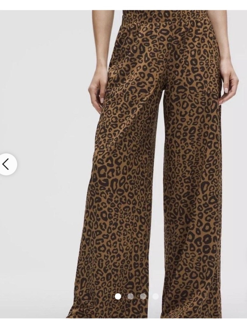 lululemon athletica Wide-Leg Leopard Print Pants — Brown/Black